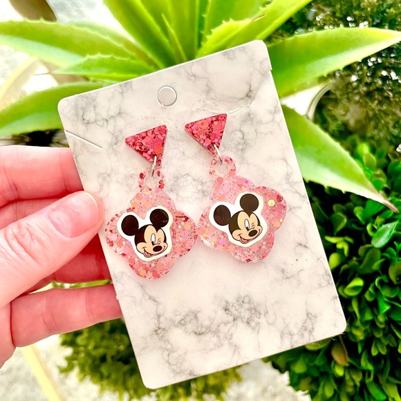 Mickey Mouse Acrylic Earrings - Picture 3 of 5